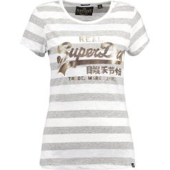 Bluzki, topy, tuniki: Superdry VINTAGE LOGO STRIPE ENTRY TEE Tshirt z nadrukiem foxglove white/calla grey marl