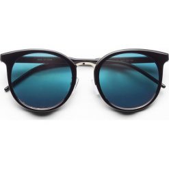 Okulary przeciwsłoneczne bonprix czarny. Czarne okulary przeciwsłoneczne damskie aviatory bonprix. Za 44,99 zł.