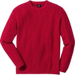 Swetry klasyczne męskie: Sweter Regular Fit bonprix ciemnoczerwony