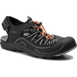 Sandały CMP - Adhara Hiking Sandal 39Q9547 Nero U901. Czarne sandały męskie CMP, ze skóry ekologicznej, bez zapięcia. W wyprzedaży za 179,00 zł.