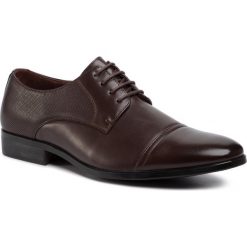 Półbuty OTTIMO - MF19081-1 Brown. Pomarańczowe buty wizytowe męskie Ottimo, bez wzorów, ze skóry ekologicznej, eleganckie, bez zapięcia. Za 99,99 zł.