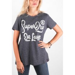 SuperDry Koszulka Szary. Szare bluzki damskie Superdry, l, z haftami, z bawełny. Za 83,95 zł.