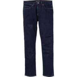 Dżinsy z 5 kieszeniami Slim Fit bonprix ciemny denim. Niebieskie jeansy męskie bonprix, m, bez wzorów. Za 129,99 zł.