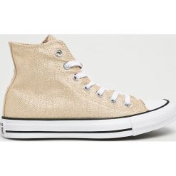 Converse - Trampki. Żółte tenisówki damskie marki Converse, z materiału, na sznurówki. W wyprzedaży za 249,90 zł.