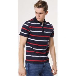 Granatowo-Czerwona Koszulka Swordcraft. Czerwone koszulki męskie Born2be, xl, bez wzorów, z dzianiny, polo, bez rękawów. Za 49,99 zł.