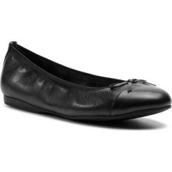 Baleriny TAMARIS - 1-22129-22 Black Uni 007. Czarne baleriny damskie Tamaris, bez wzorów, ze skóry ekologicznej, bez obcasa, bez zapięcia. Za 229,90 zł.