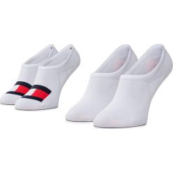 Zestaw 2 par niskich skarpet unisex TOMMY HILFIGER - 320208001 White 300. Białe skarpetki damskie TOMMY HILFIGER, bez wzorów, z elastanu. Za 39,00 zł.