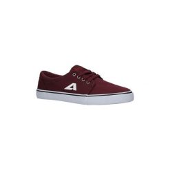Buty American Burgundowe trampki sznurowane LH-18-21. Czerwone trampki i tenisówki damskie marki American, bez wzorów, na sznurówki. Za 49,99 zł.