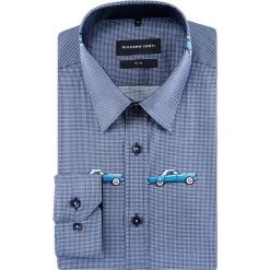 Koszula SIMONE slim KDWS000480. Szare koszule męskie na spinki marki Giacomo Conti, m, z bawełny, z klasycznym kołnierzykiem. Za 299,00 zł.