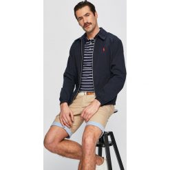 Polo Ralph Lauren - Kurtka. Niebieskie płaszcze męskie Polo Ralph Lauren, xxl, bez wzorów, z bawełny, krótkie, bez kaptura. W wyprzedaży za 479,90 zł.