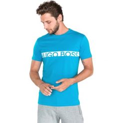 BOSS Koszulka Niebieski. Niebieskie podkoszulki męskie Boss, xxl, z nadrukiem, z bawełny. Za 209,95 zł.