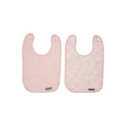 Bébé jou Śliniaczek Fabulous blush Pink, 2 szt. Różowe śliniaki marki Bebe-Jou, z bawełny. Za 40,00 zł.