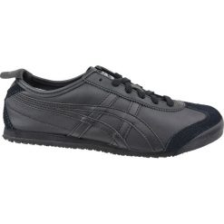 Onitsuka Tiger Mexico 66 D4J2L-9090 buty sneakers, buty sportowe męskie czarne 46,5. Czarne buty sportowe męskie Onitsuka Tiger, ze skóry, bez zapięcia, trekkingowe. W wyprzedaży za 299,99 zł.