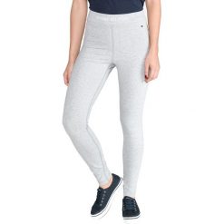 Tommy Hilfiger Lula Legginsy Szary. Szare spodnie damskie TOMMY HILFIGER, xs, z haftami, z elastanu. Za 219,95 zł.