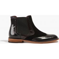 Buty zimowe męskie: Kozaki ciemny brąz