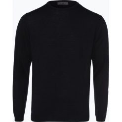 Finshley & Harding - Sweter męski z dodatkiem wełny merino, niebieski. Niebieskie swetry klasyczne męskie Finshley & Harding, l, z aplikacjami, z dzianiny. Za 179,95 zł.