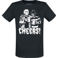 Freddy vs. Jason Cheers! T-Shirt czarny. Czarne t-shirty męskie z nadrukiem marki Freddy vs. Jason, xl, z okrągłym kołnierzem. Za 74,90 zł.