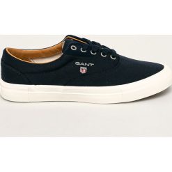 Gant - Tenisówki Sundale. Niebieskie trampki męskie GANT, ze skóry, na sznurówki. Za 349,90 zł.