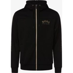BOSS Athleisure - Męska bluza rozpinana – Saggy Win, czarny. Czarne bluzy męskie BOSS Athleisure, xl, z haftami, sportowe, z kapturem, bez rękawów. Za 799,95 zł.
