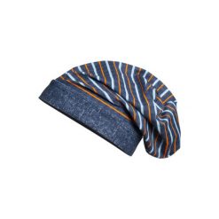 Playshoes Boys Czapka na głowę Beanie Paski - niebieski. Niebieskie czapeczki niemowlęce marki Playshoes, w paski, z elastanu. Za 25,00 zł.