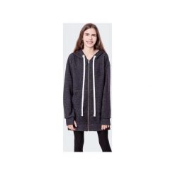 Bluzy męskie: Bluza bawełniana z kapturem i suwakami Basic Grey Melange