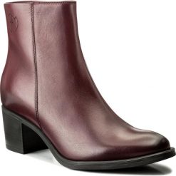 Botki EVA MINGE - Mireia 2G 17GR1372266EF 134. Czerwone buty zimowe damskie Eva Minge, z polaru, na obcasie. W wyprzedaży za 299,00 zł.