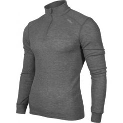 Odlo Koszulka Shirt turtle neck 1/2 zip Warm szara r. XL (152002/15700). Szare t-shirty męskie marki Odlo, m. Za 147,74 zł.