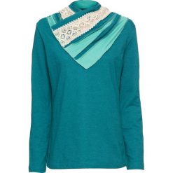 Bluza bonprix kobaltowo-turkusowy melanż. Niebieskie bluzy damskie bonprix, melanż. Za 89,99 zł.