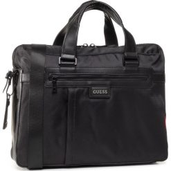 Torba na laptopa GUESS - Dan (Nylon) HMDANN P0313 BLA. Czarne torby męskie skórzane Guess, z aplikacjami, ze skóry ekologicznej. Za 699,00 zł.