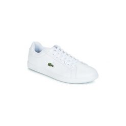 Buty Lacoste GRADUATE BL 1. Białe trampki męskie Lacoste, bez wzorów, bez zapięcia. Za 377,10 zł.