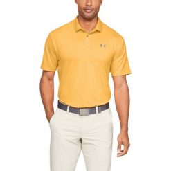 Under Armour Performance Polo Koszulka Żółty. Żółte podkoszulki męskie Under Armour, m, bez wzorów, z elastanu, bez rękawów. Za 257,95 zł.
