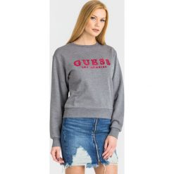 BLUZA GIULIA Guess. Szare bluzy damskie Guess, s, z aplikacjami, z materiału, bez rękawów, bez kaptura. Za 319,00 zł.