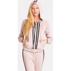 BLUZA LIU JO SPORT. Różowe bluzy sportowe damskie Liu Jo Sport, xs, z aplikacjami, z materiału, bez rękawów, bez kaptura. Za 679,00 zł.