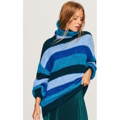 Golf oversize - Niebieski. Niebieskie golfy damskie Reserved, l. Za 119,99 zł.