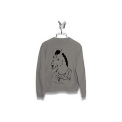 Bluza Obrażony BoJack Damska. Szare bluzy damskie Failfake, xxl, bez wzorów, bez rękawów, bez kaptura. Za 160,00 zł.