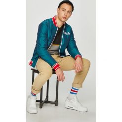 Fila - Kurtka bomber. Szare kurtki męskie bomber marki Fila, l, z materiału. Za 599,90 zł.