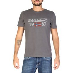 Napapijri T-Shirt Męski M Szary. Szare koszulki męskie Napapijri, m, bez wzorów, bez kołnierzyka, z krótkim rękawem, krótkie. Za 189,00 zł.