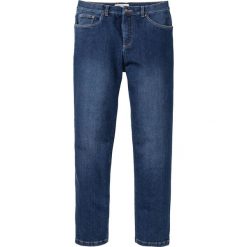Dżinsy dresowe Classic Fit Tapered bonprix niebieski "stone”. Niebieskie jeansy męskie bonprix, m, bez wzorów. Za 109,99 zł.