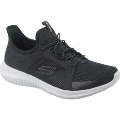Skechers Ultra Flex 12832-BLK. Czarne buty sportowe damskie Skechers, bez wzorów, z tkaniny, sportowe. W wyprzedaży za 249,99 zł.