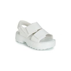Sandały Melissa SANDAL + FILA. Białe sandały damskie Melissa, bez wzorów, bez obcasa, bez zapięcia. Za 367,20 zł.