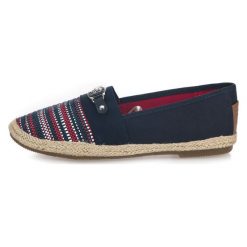 Tom Tailor Espadryle Damskie 38 Ciemny Niebieski. Niebieskie espadryle damskie Tom Tailor, bez wzorów, bez obcasa. Za 199,00 zł.