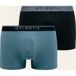 Atlantic - Bokserki (2-pack). Niebieskie bokserki męskie Atlantic, bez wzorów, z elastanu. Za 59,90 zł.
