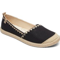 ROXY espadryle damskie Flora II (ARJS600412) 38 czarne. Czarne buty sportowe damskie Roxy, z nadrukiem, z włókna, bez obcasa. Za 169,00 zł.