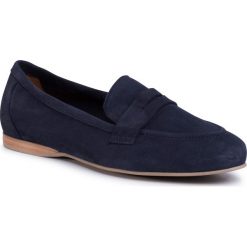Lordsy SOLO FEMME - 11701-01-K33/000-03-00 Granatowy. Niebieskie półbuty damskie Solo Femme, ze skóry, bez obcasa, na obcasie. Za 319,00 zł.