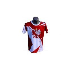 Polska Męska Koszulka Dla Kibica Orzeł Rozm. Xl. Białe koszulki męskie KibicFunShop, xl, z nadrukiem, bez kołnierzyka, bez rękawów. Za 35,00 zł.