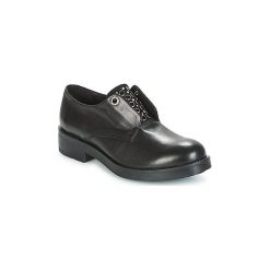 Derby Tosca Blu FRASER. Czarne półbuty damskie Tosca Blu, bez wzorów, bez obcasa, bez zapięcia. Za 475,30 zł.