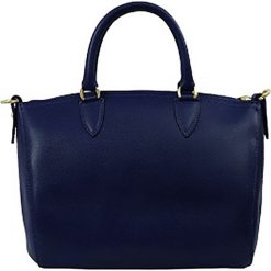 Torebki klasyczne damskie: Skórzana torebka „Symphonie” w kolorze granatowym – 14 x 14 x 21 cm