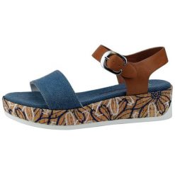 U.S. POLO ASSN. sandały damskie Elba Denim 36 niebieskie. Niebieskie sandały damskie U.S. Polo Assn., bez wzorów, z jeansu, bez obcasa, bez zapięcia. Za 339,00 zł.