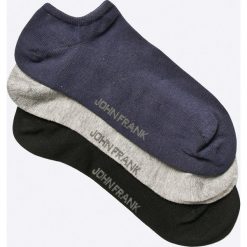 John Frank - Skarpety (3-Pack). Szare skarpetki męskie marki John Frank, z bawełny. W wyprzedaży za 17,90 zł.