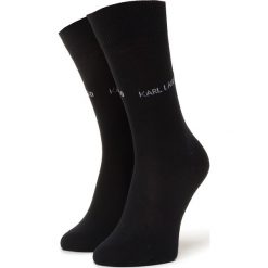 Skarpety Wysokie Unisex KARL LAGERFELD - 805501 501101 990. Czarne skarpetki damskie KARL LAGERFELD, bez wzorów, z bawełny. W wyprzedaży za 69,00 zł.